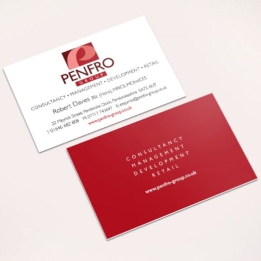 Business card designers Pembrokeshire Tenby Narberth Haverfordwest