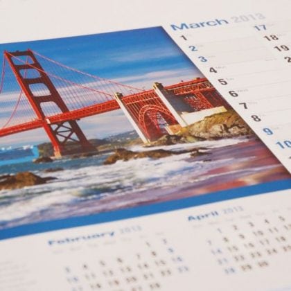 Calendar printers Pembrokeshire