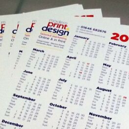 calendar printing Pembrokeshire Tenby Haverfordwest Narberth