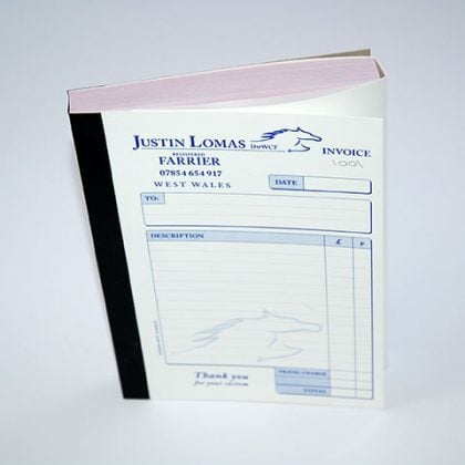 custom invoice book printers