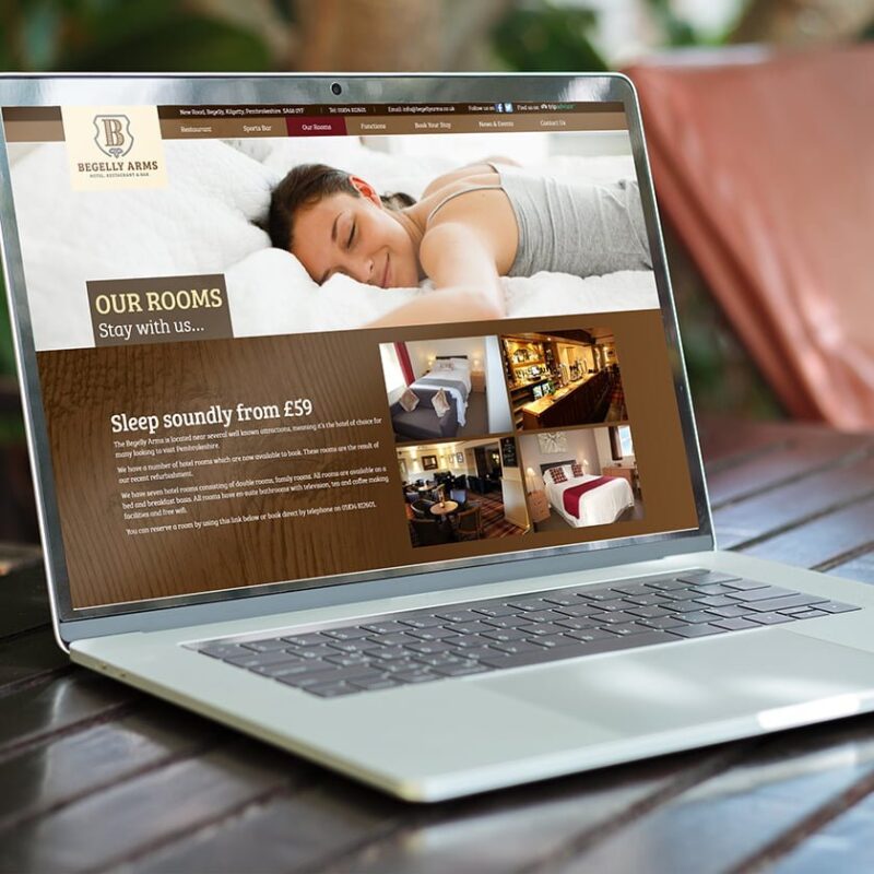 The Begelly Arms Website Designed In Pembrokeshire Web Design Case Study
