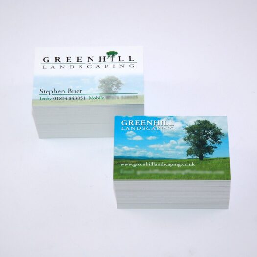 Business card designers Pembrokeshire Tenby Narberth Haverfordwest