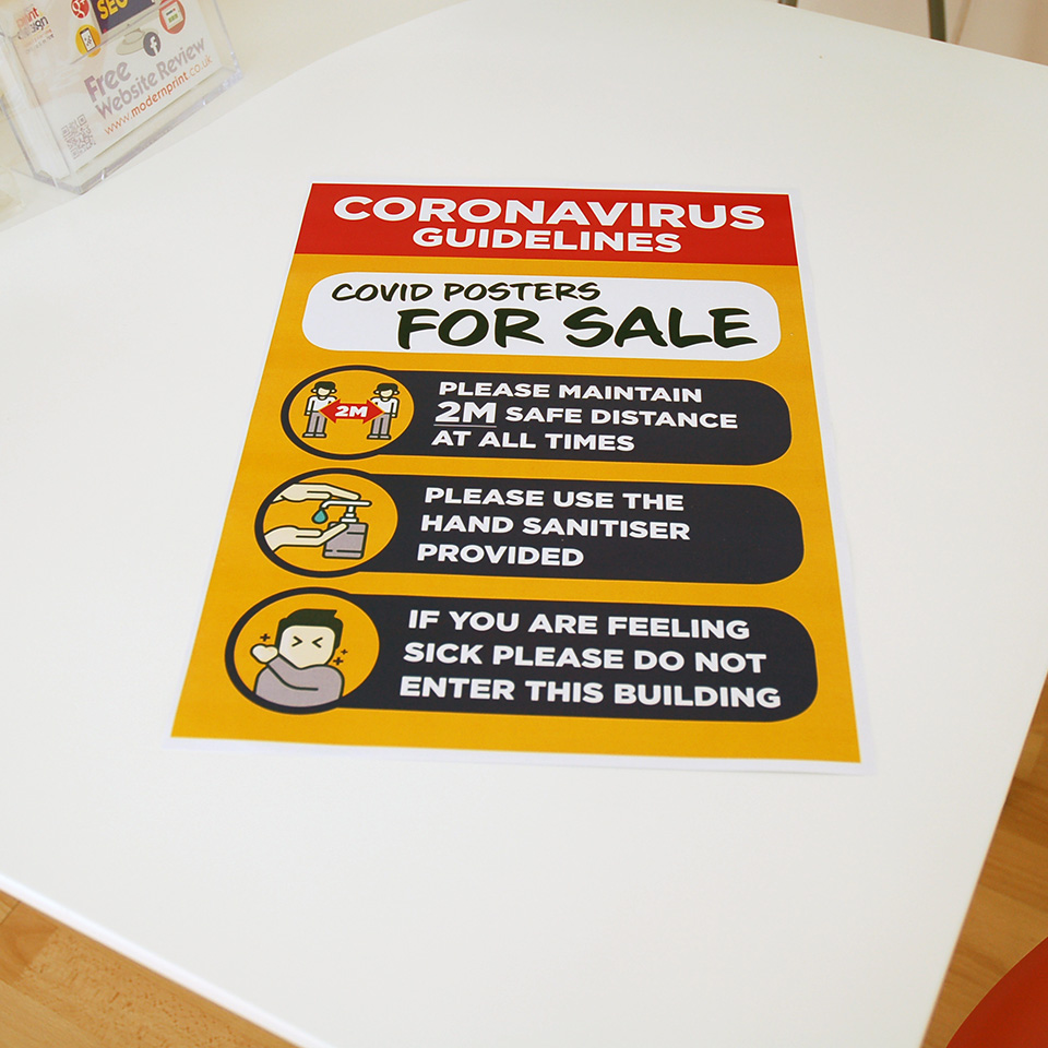 Covid 19 posters for Sale Pembrokeshire Tenby Narberth Haverfordwest
