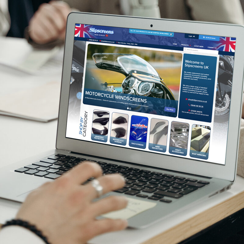 Website designers in Pembrokeshire For Slipscreens Web Design Case Study