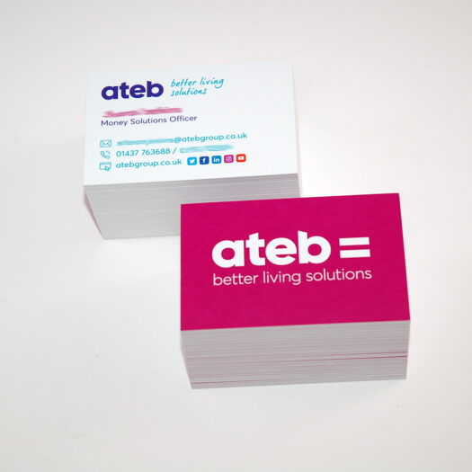Business card designers pembrokeshire tenby narberth Haverfordwest