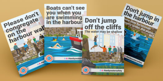 corporate branding in Pembrokeshire for Tenby Water Safety
