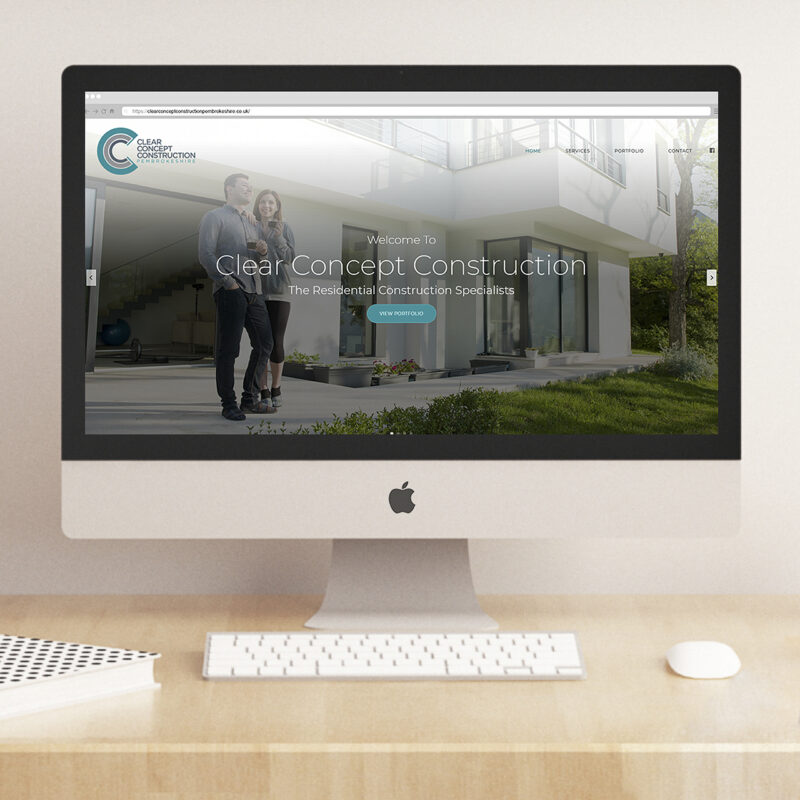 Website Designers in Pembrokeshire for Clear Concept Construction Web Design Case Study