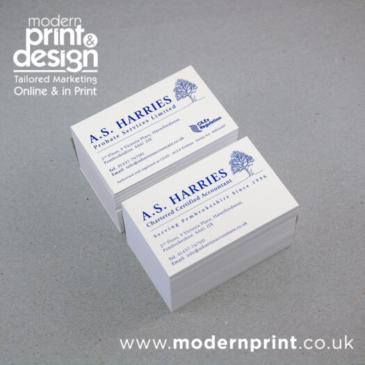 Business card designers Pembrokeshire Tenby Narberth
