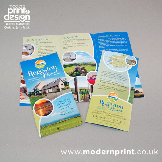 Leaflet designers Pembrokeshire tenby narberth haverfordwest