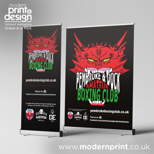 Roller Banner printers Pembrokeshire tenby narberth Haverfordwest