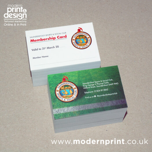 Membership Card Printers Pembrokeshire tenby Narberth Haverfordwest