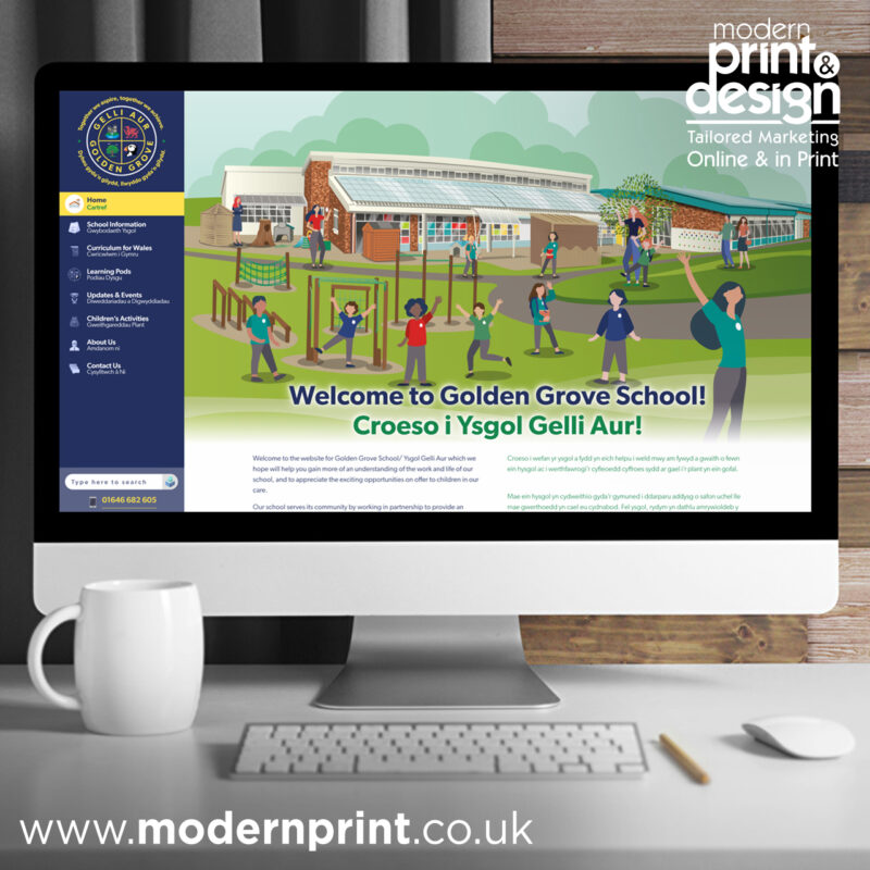 School Website Designers in Pembrokeshire Web Design Case Study
