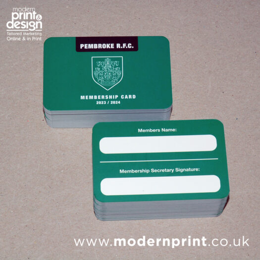 membership card printers Pembrokeshire Tenby Narberth Haverfordwest