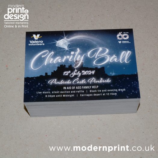 charity ball ticket printers