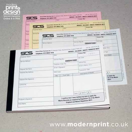 Multi purpose invoice book printers