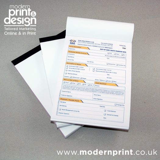 Colour waste transfer note printers