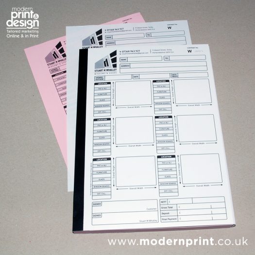 window fitter order forms