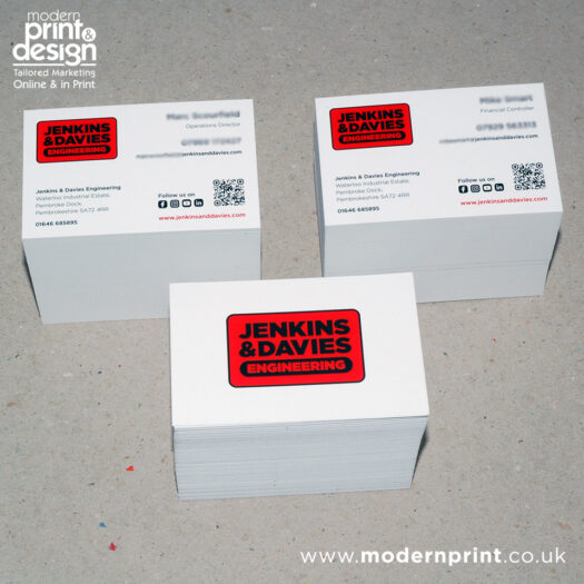 Business card printers in Pembrokeshire Tenby Narberth Haverfordwest