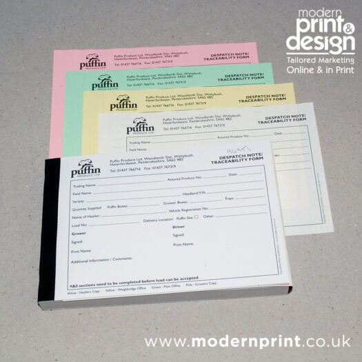 Traceability form printers pembrokeshire tenby narberth haverfordwest
