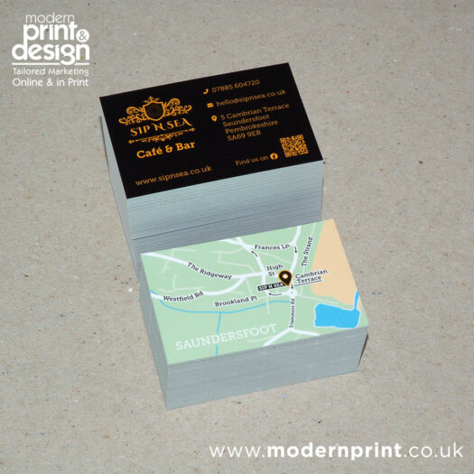 Business card printers in Pembrokeshire Tenby Narberth Haverfordwest