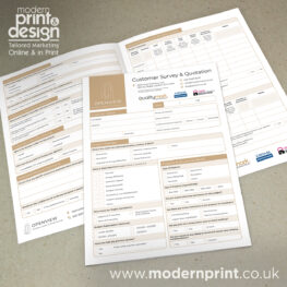 survey and quotation form printers in Pembrokeshire