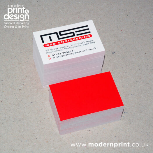 Business card printers in Pembrokeshire Tenby Narberth Haverfordwest