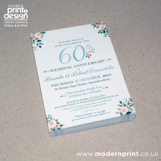 Invitation Printers in Pembrokeshire tenby narberth Haverfordwest