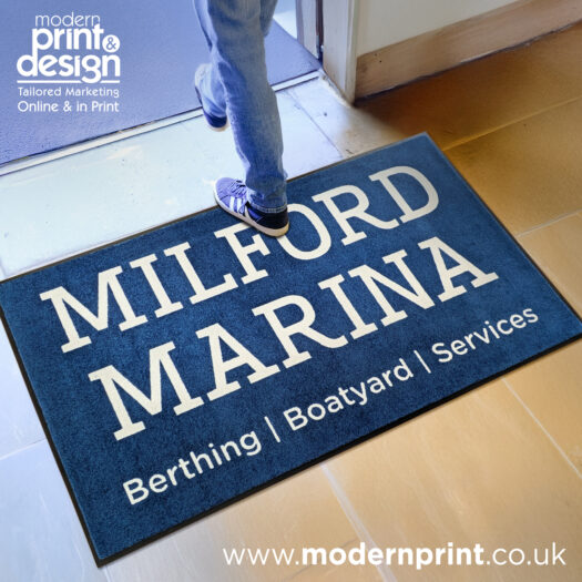 Printed floor mat printers Pembrokeshire Narberth Tenby Haverfordwest