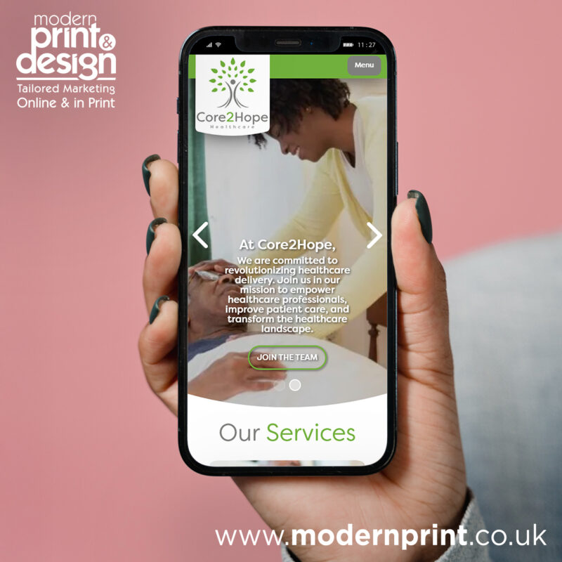 Core 2 Hope Choose Website Designers in Pembrokeshire Web Design Case Study