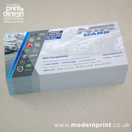 Compliment slip printers Pembrokeshire tenby narberth haverfordwest