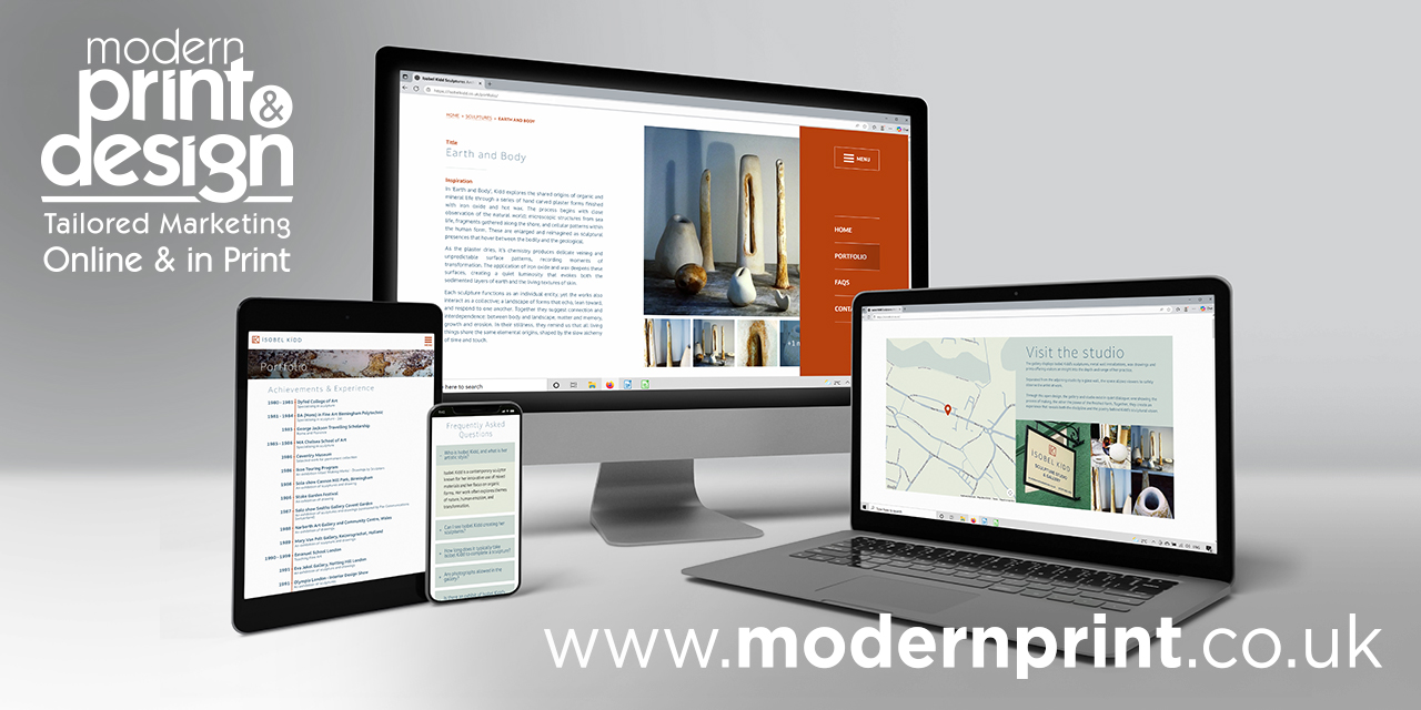 Website designers in Pembrokeshire for Isobel Kidd