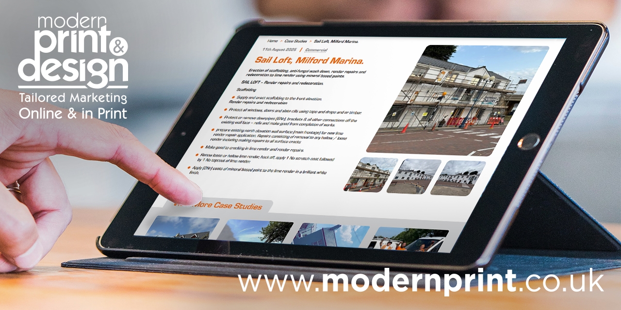 Website Designers in Pembrokeshire for Priory Property Maintenance