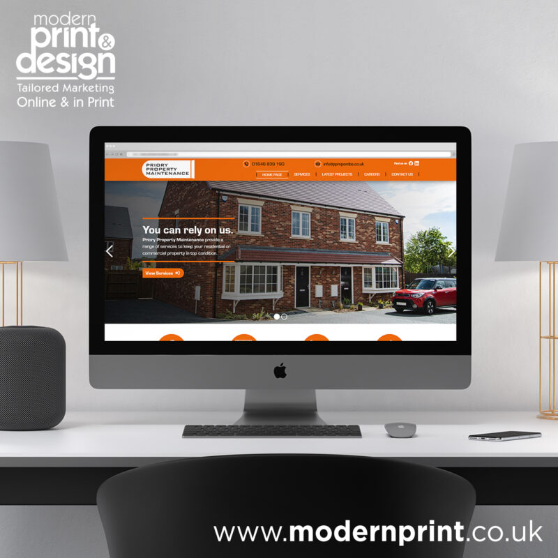 Priory Property Maintenance Pleased With New Website Design&nbsp;Web Design Case Study